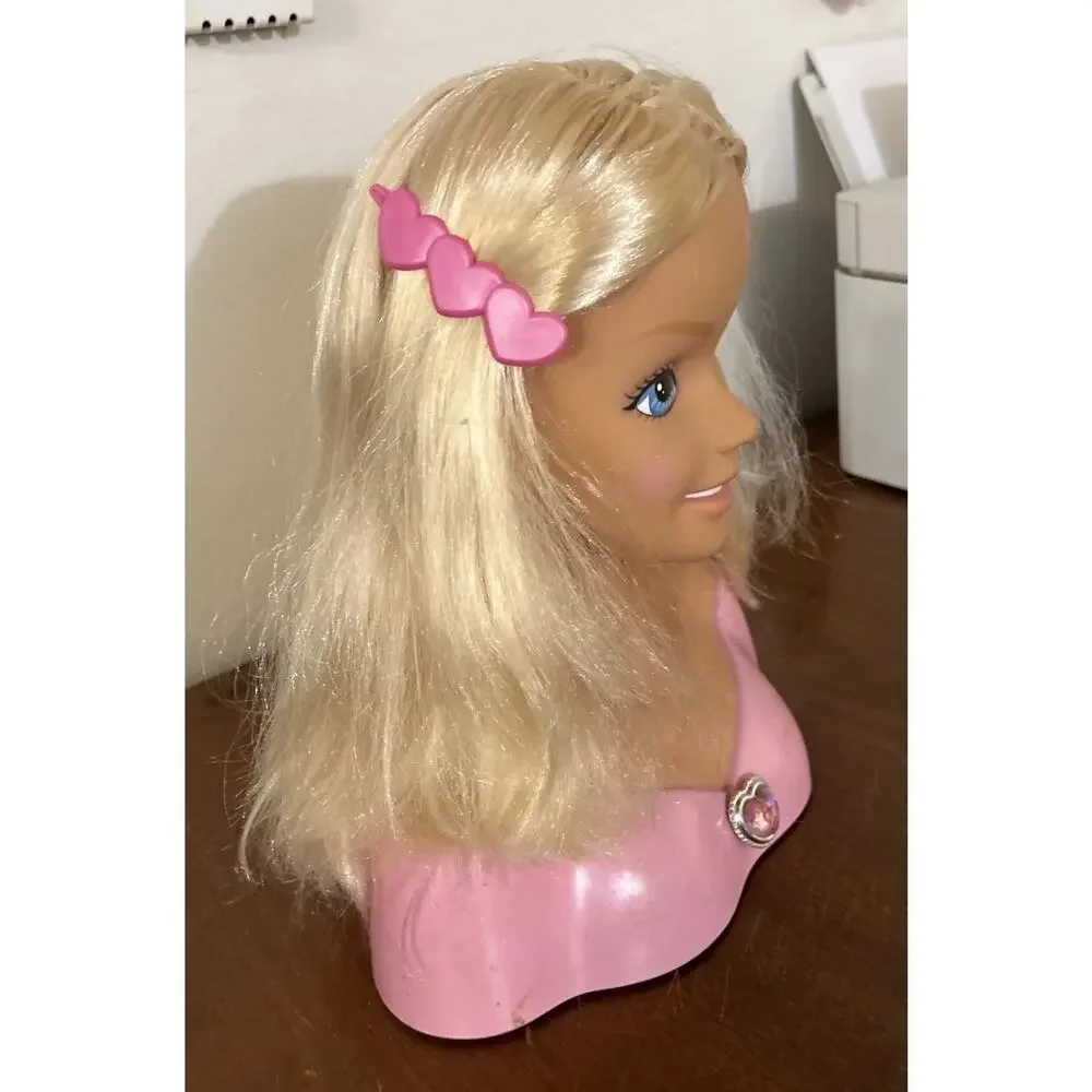 Mattel Barbie Make Me Pretty Talking Styling Head 2001 Tested & Works Box Damage